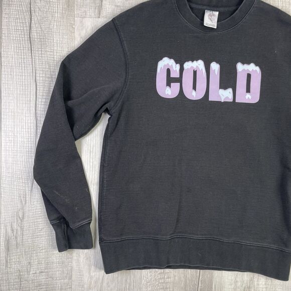 Ice Cream Billionaire Boys Club BBC Cold Crewneck Black Sweatshirt Mens Medium V - Picture 2 of 9